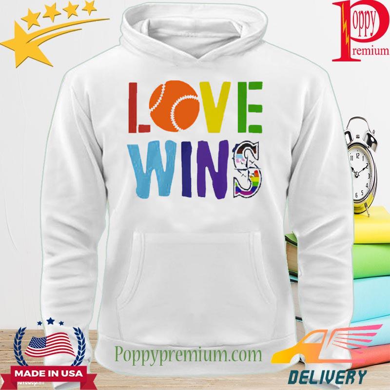 Love Wins Seattle Mariners Pride Logo Shirt, hoodie, sweater, long