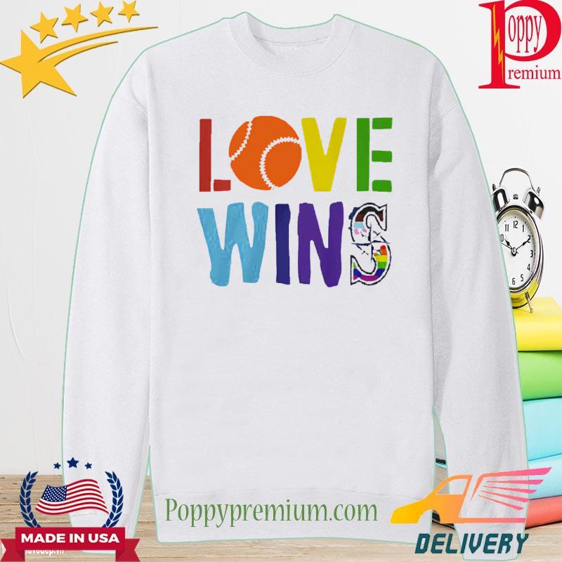 Love Wins Seattle Mariners Pride Logo T-Shirt, hoodie, sweater, long sleeve  and tank top